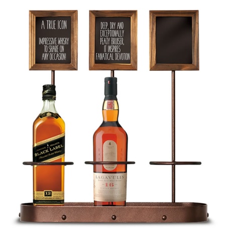 Chalkboard 3 Bottle Display Sign (MOQ 2 Units)